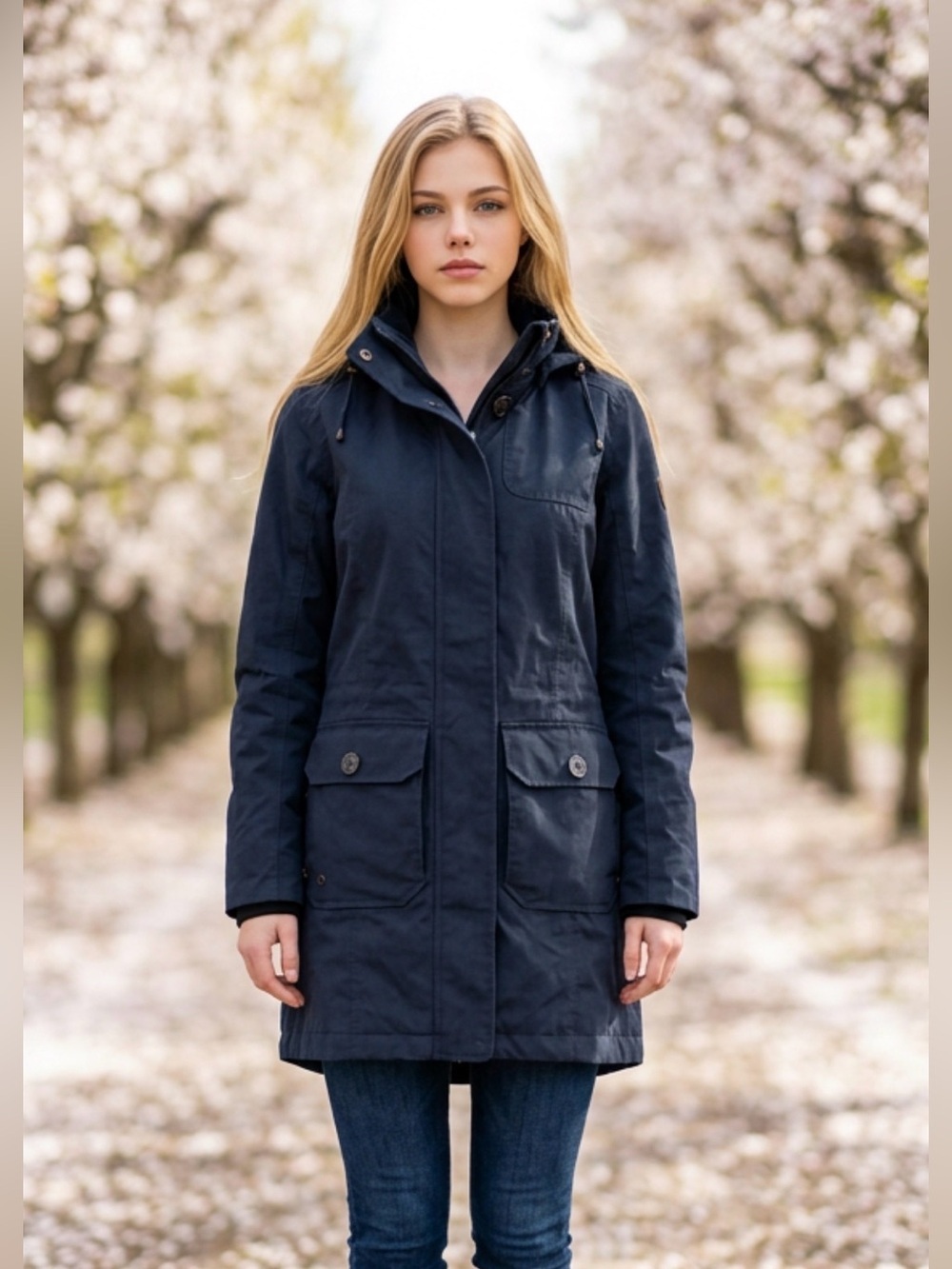 Mckinley Aquamax Navy Utility Jacket for Women